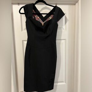 Gorgeous Ted Baker size 1 black dress EUC